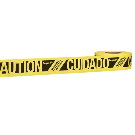 Milwaukee Tool 500 ft. Reinforced Yellow Barricade Tape - CAUTION/CUIDADO 76-0600